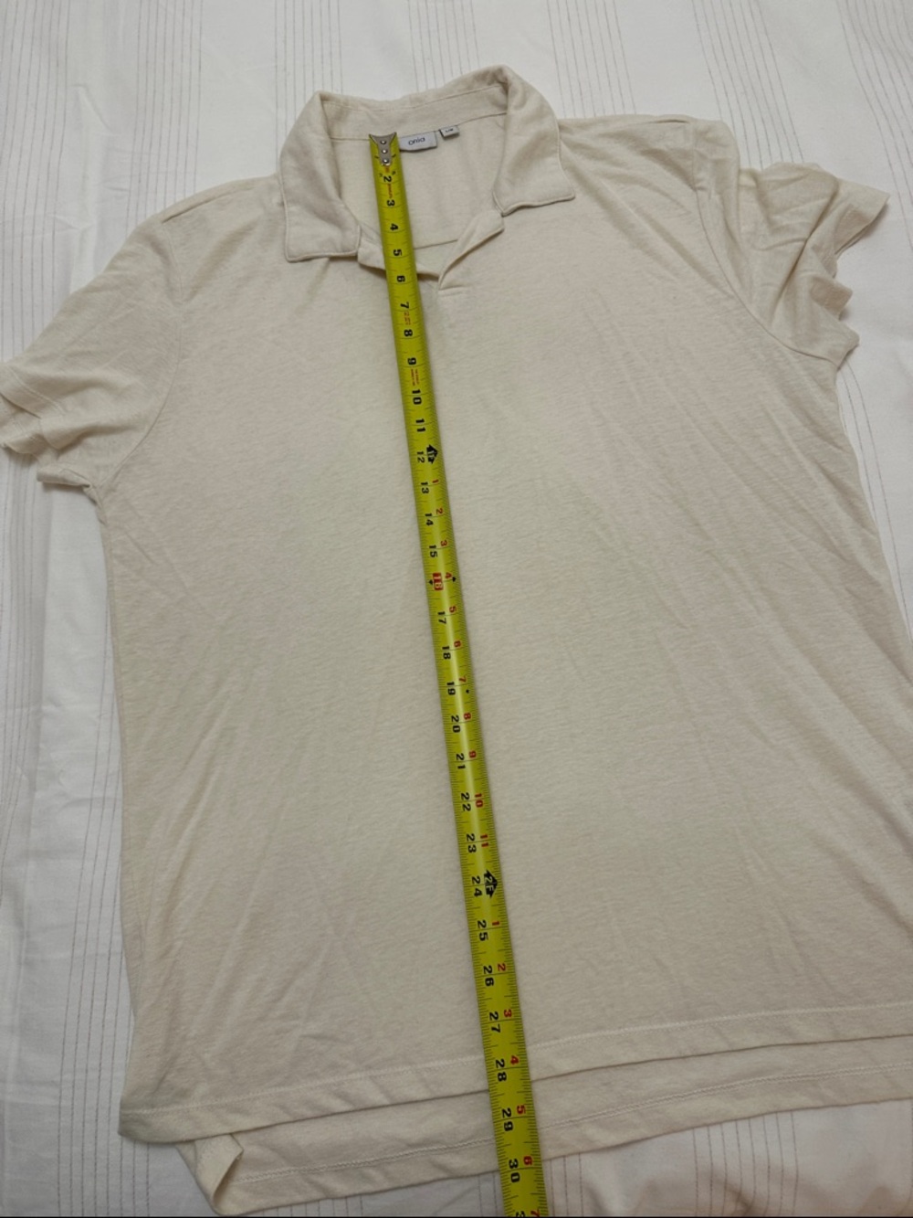 Onia Cream Polo Shirt